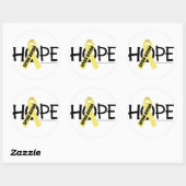 Spina Bifida Hope Runder Aufkleber (Blatt)