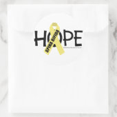 Spina Bifida Hope Runder Aufkleber (Tasche)