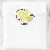 Spina Bifida PLC Runder Aufkleber (Tasche)