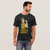 Spina Bifida Split Spine Awarness with Yellow Ribb T-Shirt (Vorne ganz)