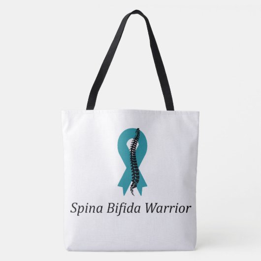 Spina Bifida Warrior Disability Friendly Tote Bag Tasche (Vorderseite)