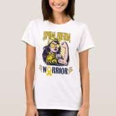 Spina Bifida Warrior Glaube und Kampf T-Shirt (Vorderseite)