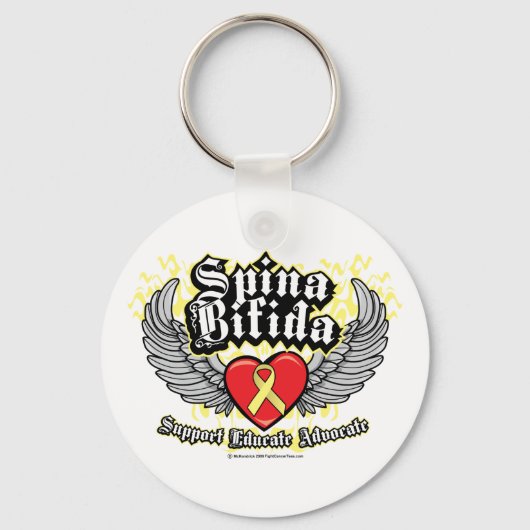 Spina Bifida Wings Schlüsselanhänger (Vorderseite)