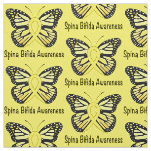 Spina- Bifidabewusstseins-Schmetterlings-Band Stoff