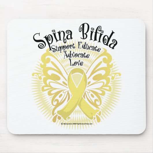 Spina- Bifidaschmetterling 3 Mousepad (Vorne)