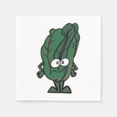 Spinach Face Paper Napkins Serviette (Vorderseite)