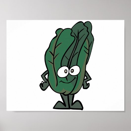 Spinach Face Poster (Vorne)