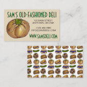 Spinach Jüdisches Deli Restaurant Lebensmittel Visitenkarte (Vorne/Hinten)