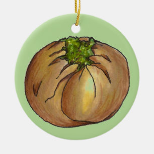 Spinach Knish jüdische Deli Cuisine Keramik Ornament