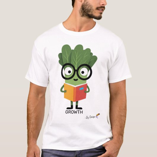 Spinach mit Brille | WACHSTUM - nach Entwurf T-Shirt (Vorderseite)