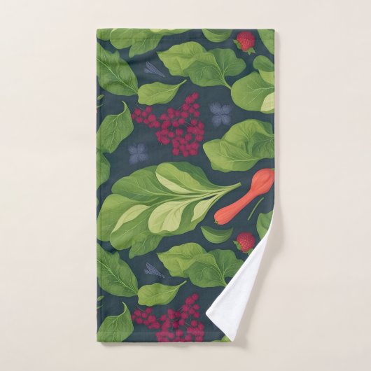 Spinach Rainbow Personalisiertes Muster Badhandtuch Set (Handtuch)