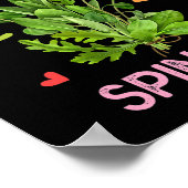 Spinach Shirt für Frauen nur ein Mädchen, die Lieb Poster (Ecke)