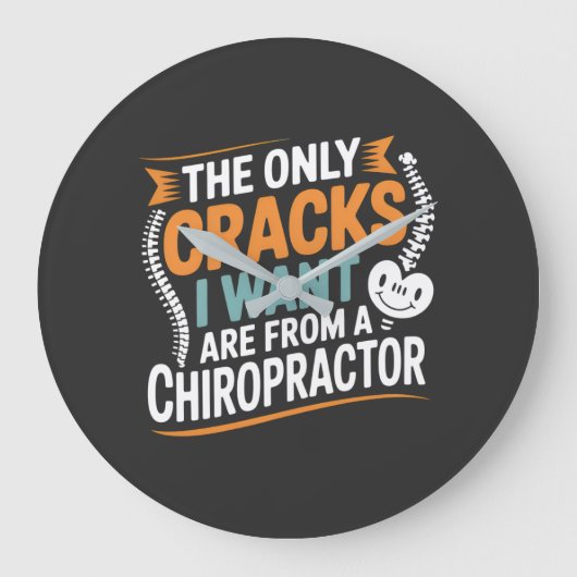 Spinal Alignment and Posture Recovery Große Wanduhr (Vorderseite)