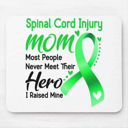 Spinal Cord Verletzungen Bewusstsein Monat Band Ge Mousepad (Vorne)