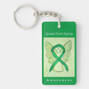 Spinal Cord Verletzungen Bewusstsein Ribbon Angel  Schlüsselanhänger