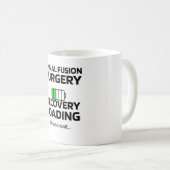 Spinal Fusion Erholung Gaben Spine Operation Lumba Kaffeetasse (VorderseiteRechts)