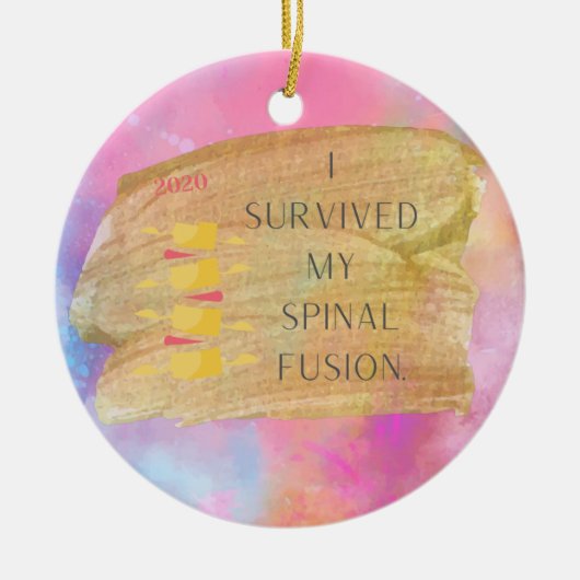 Spinal Fusion Memento Christmas Ornament (Vorne)