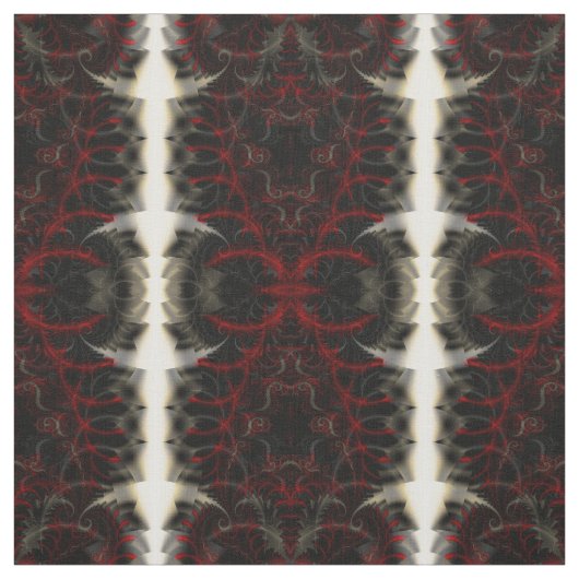 Spinal Paisley Fraktal Pattern Goth Print Stoff (Muster)