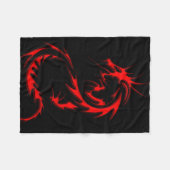 Spinale Drache-Fleece-Decke Fleecedecke (Vorderseite (Horizontal))