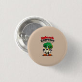 Spinat-Espresso-Hut Button (Vorne & Hinten)