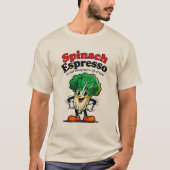 Spinat-Espresso-T-Shirt T-Shirt (Vorderseite)