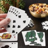 Spinats-Gesichts-Spielkarten Spielkarten (In Situ)