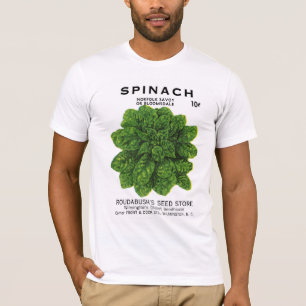 Spinats-Samen-Paket-Aufkleber T-Shirt