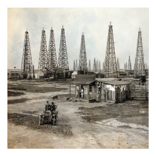 Spindletop Oil field - Texas 1902 Fotodruck