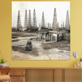 Spindletop Oil field - Texas 1902 Leinwanddruck (Insitu (Wohnzimmer))