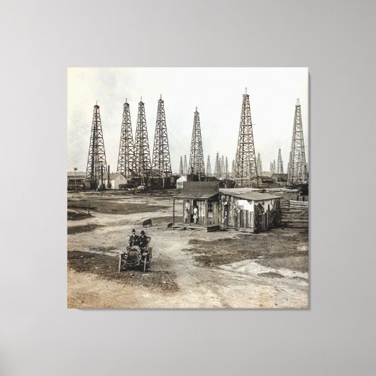 Spindletop Oil field - Texas 1902 Leinwanddruck (Vorderseite)