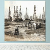 Spindletop Oil field - Texas 1902 Leinwanddruck (Insitu (Holzboden))
