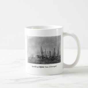 Spindletop Ölquelle-Foto, 1900's. Kaffeetasse
