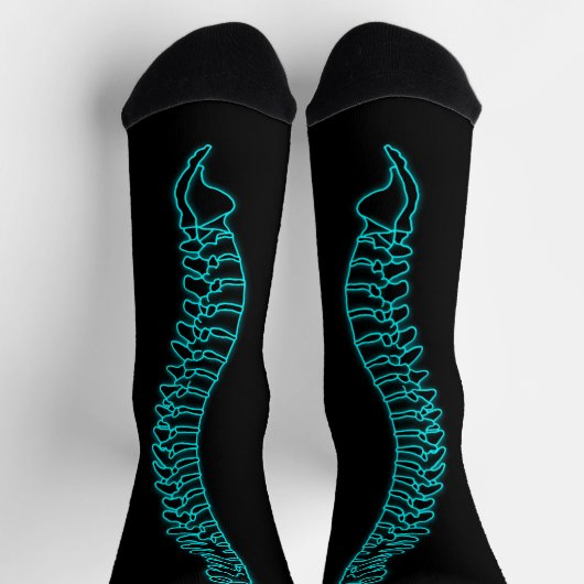 Spine Backbone Xray Chiropraktor Doctor Socks Socken (Oben)