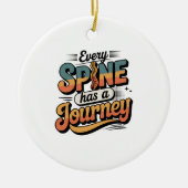 Spine Care Journey and Body Alignment Keramik Ornament (Vorne)