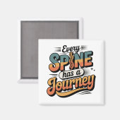 Spine Care Journey and Body Alignment Magnet (Vorderseite/Rückseite)