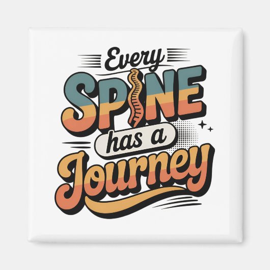 Spine Care Journey and Body Alignment Magnet (Vorne)