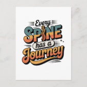 Spine Care Journey and Body Alignment Postkarte (Vorderseite)