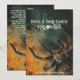 🕷️ Spine Chilling Spider HALLOWEEN Karte