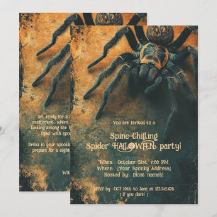 🕷️ Spine Chilling Spider Halloween-Party Einladung