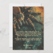 🕷️ Spine Chilling Spider Halloween-Party Einladung (Rückseite)