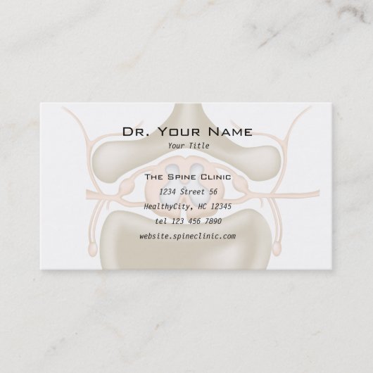 Spine Doctor Business Card Visitenkarte (Vorderseite)