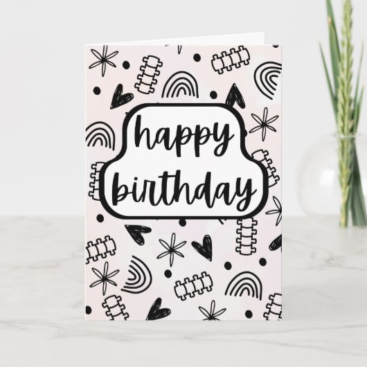 Spine Happy Birthday Card, Chiropractic Birthday Karte (Vorderseite)