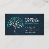 Spine Health Tree - Chiropraktische Ernennung Visitenkarte (Vorderseite)