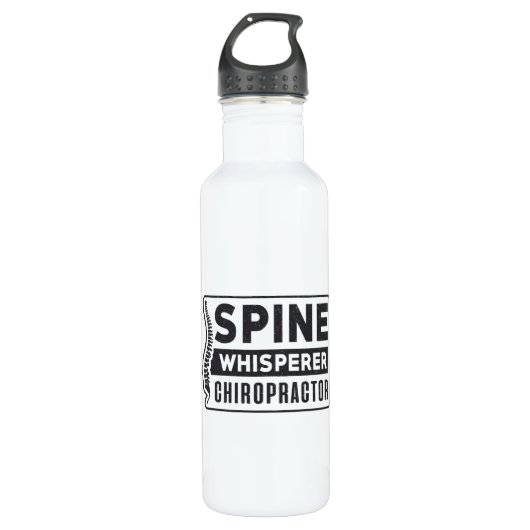 Spine Whisperer Chiropractor Therapy Chiropractic Edelstahlflasche (Vorderseite)