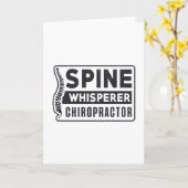Spine Whisperer Chiropractor Therapy Chiropractic Karte (Gelbe Blume)