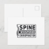 Spine Whisperer Chiropractor Therapy Chiropractic Postkarte (Vorne/Hinten)