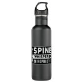 Spine Whisperer Chiropraktiker Chiro Chiropractic Edelstahlflasche (Vorderseite)