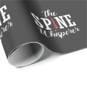 Spine Whisperer Chiropraktor Funny Orthopädie Geschenkpapier (Rolleneckpunkt)