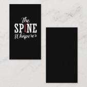 Spine Whisperer Chiropraktor Funny Orthopädie Visitenkarte (Vorne/Hinten)