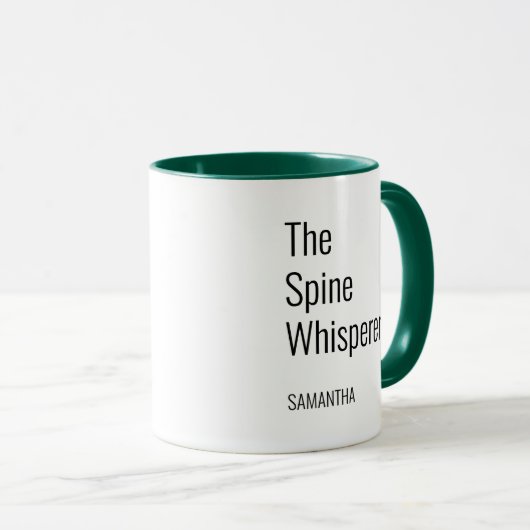 Spine Whisperer Chiropraktor Personalisiert Cowork Tasse (VorderseiteRechts)